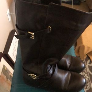 Used  Brown Michael Kors girls boots